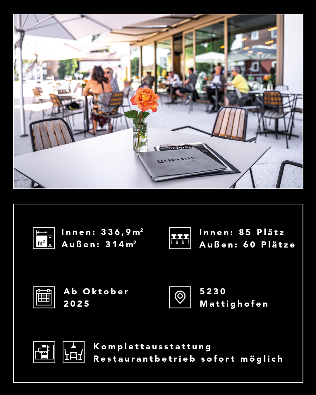 Pächter in Mattighofen für Gastronomie gesucht. 50 min von Salzburg entfernt. Erlebnisgastronomie direkt am KTM Musuem.